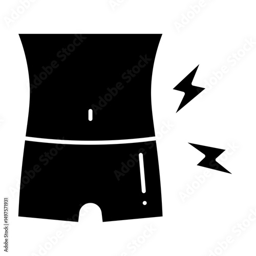 Hip Discomfort glyph icon

