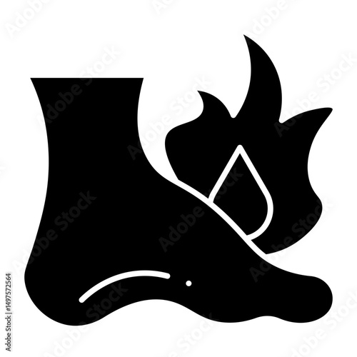 Burning Pain glyph icon

