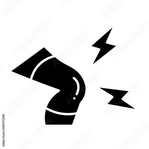 Knee Pain glyph icon

