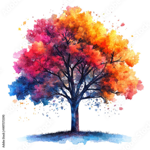 Vibrant Autumn Tree
