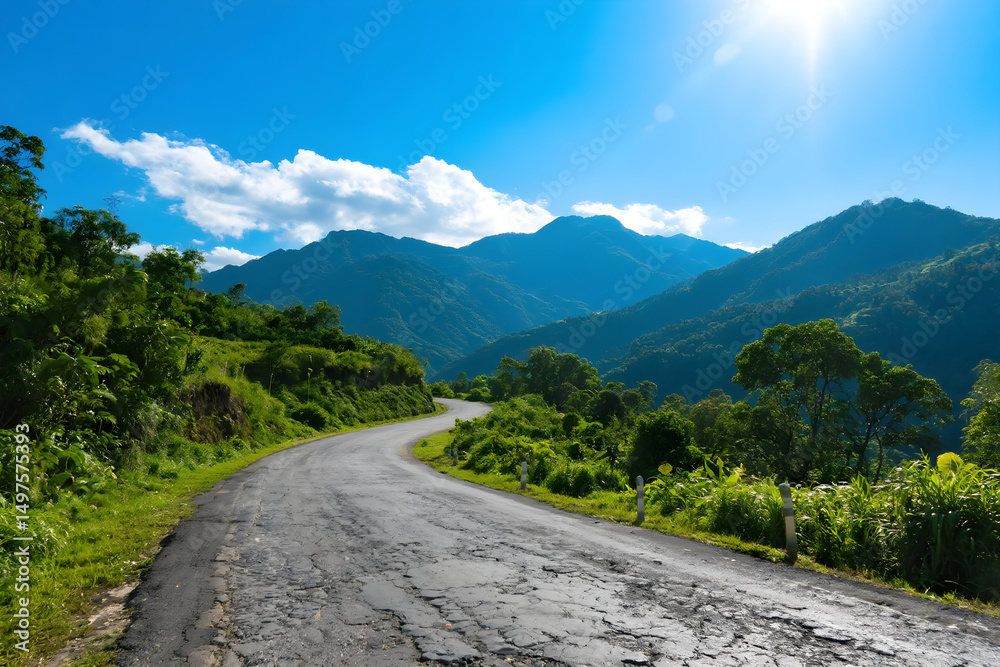 Fototapeta premium road in mountains