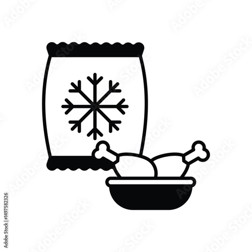 Frozen Foods Icon vector
