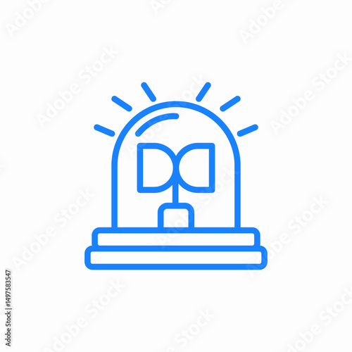emergency siren icon sign vector