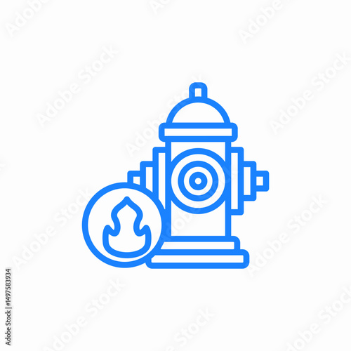 fire hydrant icon sign vector