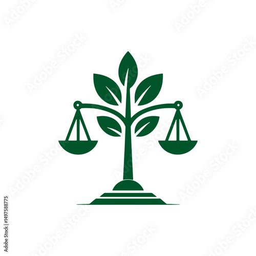 scales of justice vector illustration logo design