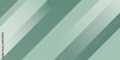 Bright papercut abstract background with gradient green square pattern combination soft color on background. Eps10 vector