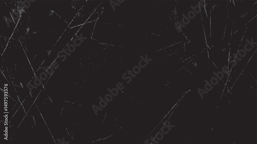 Rough dirty black texture background with vintage appeal. Scratched surface offers aged grunge effect. Ideal for retro or weathered designs.