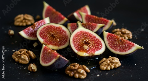 Wallpaper Mural Cut figs and walnuts Torontodigital.ca
