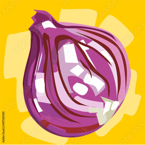 Illustration of an abstract onion