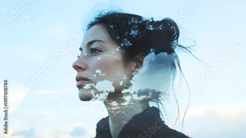 A thoughtful woman