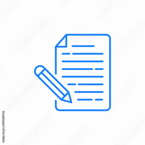 draft document icon sign vector