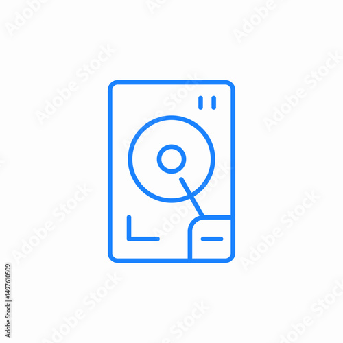 external hardisc icon sign vector
