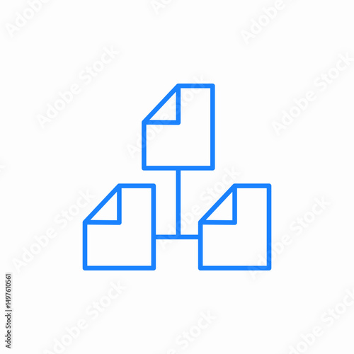 file structure icon sign vector