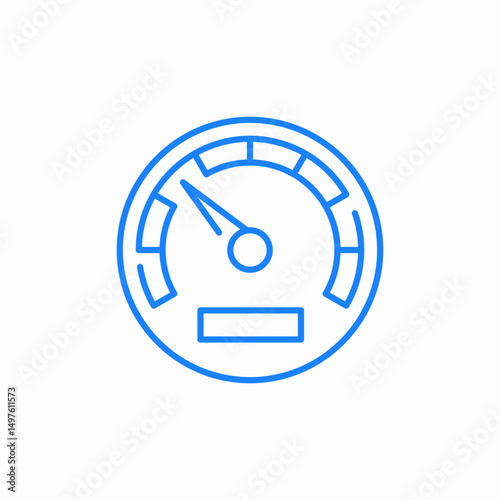 gauge speedomeeter icon sign vector