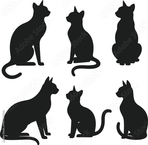 Adorable cat vector illustrations a collection of cute feline designs