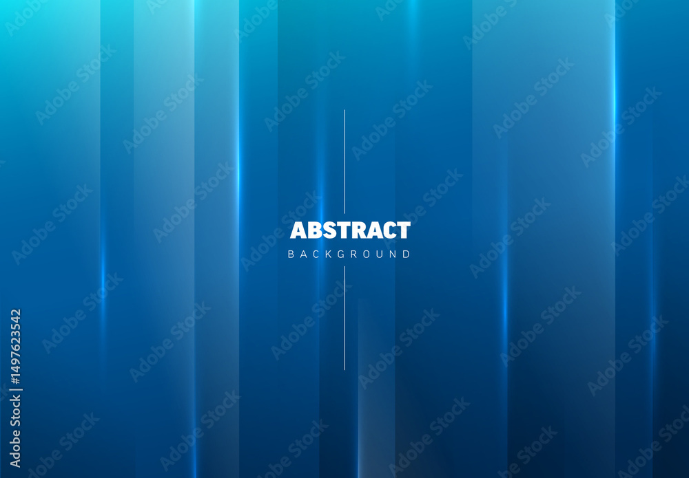 Abstract Blue Background with Dynamic Vertical Lines and Light Streaks ...