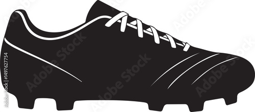 Football Boots icon template black color editable. Football Boots icon symbol Flat vector illustration for graphic and web design.