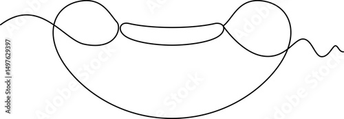 one line art Bean vector illustration. line art, one continuous line, simple, hand drawn and sketch style. for icons, symbols, signs or logos. PNG