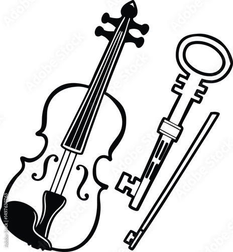 musical instruments vector illustration