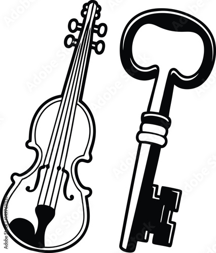 musical instruments vector illustration
