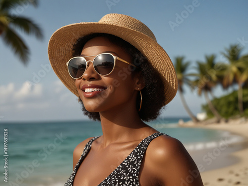 young woman on the beach