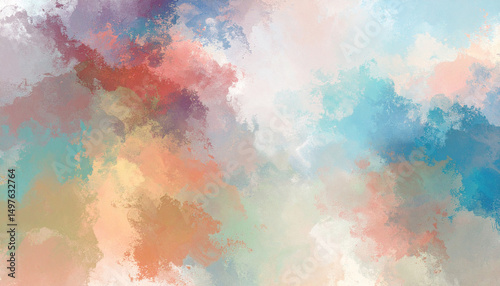 Abstract Acrylic and Watercolor Painting on Canvas — Artistic Background Texture for Creative Use