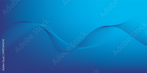 Blue gradient mesh abstract background with wavy blended lines nice for wallpaper or banner