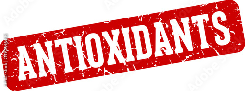 antioxidants rectangular sign. antioxidants stamp