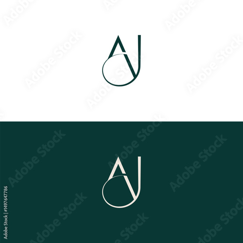 letter ja logo icon design vector design template inspiration