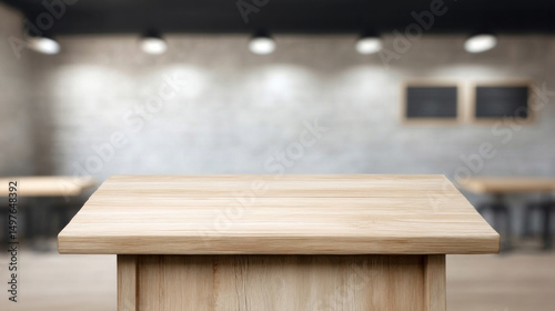 A serene wooden podium awaits secrets of the spoken word, a prelude to World Storytelling Day with cozy ambiance