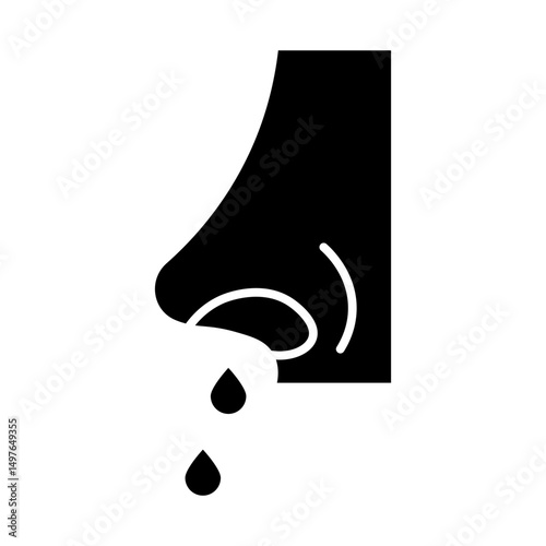 Nosebleed glyph icon

