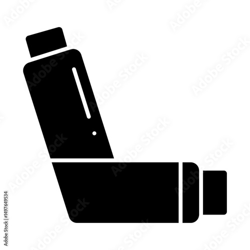 Inhaler glyph icon

