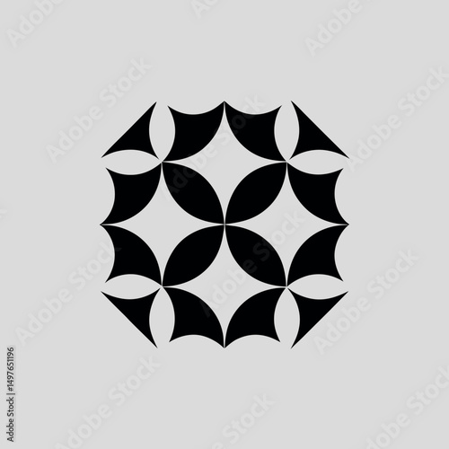Intricate fractal logo icon design for expert services