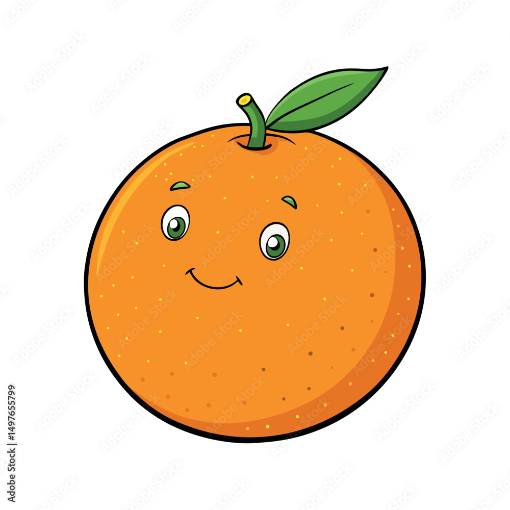Obraz premium Isolated orange vector graphic for design projects