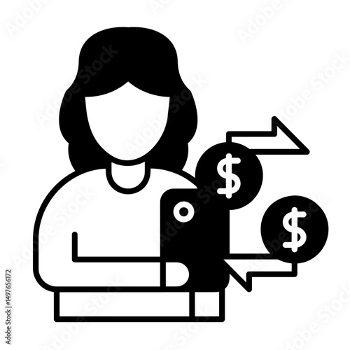 Cash Transfer Icon