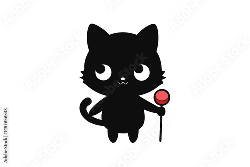 vector illustration of a cat