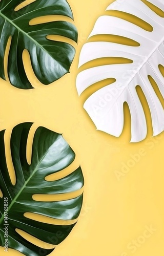 Abstract foliage and botanical background. 