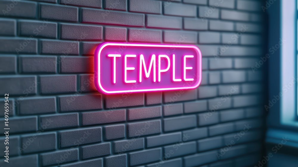 Obraz premium A neon sign reading 