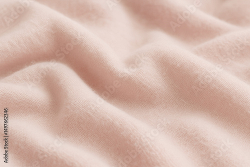 Wallpaper Mural Soft pink fabric texture with gentle folds and waves, showcasing the delicate nature of the material, ideal for backgrounds and textile design projects Torontodigital.ca