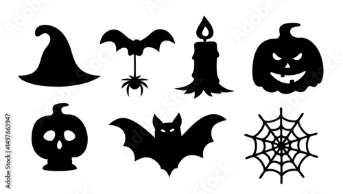 set of halloween icons