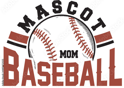 BASEBALL Logo Team, T Shirt Design, vector