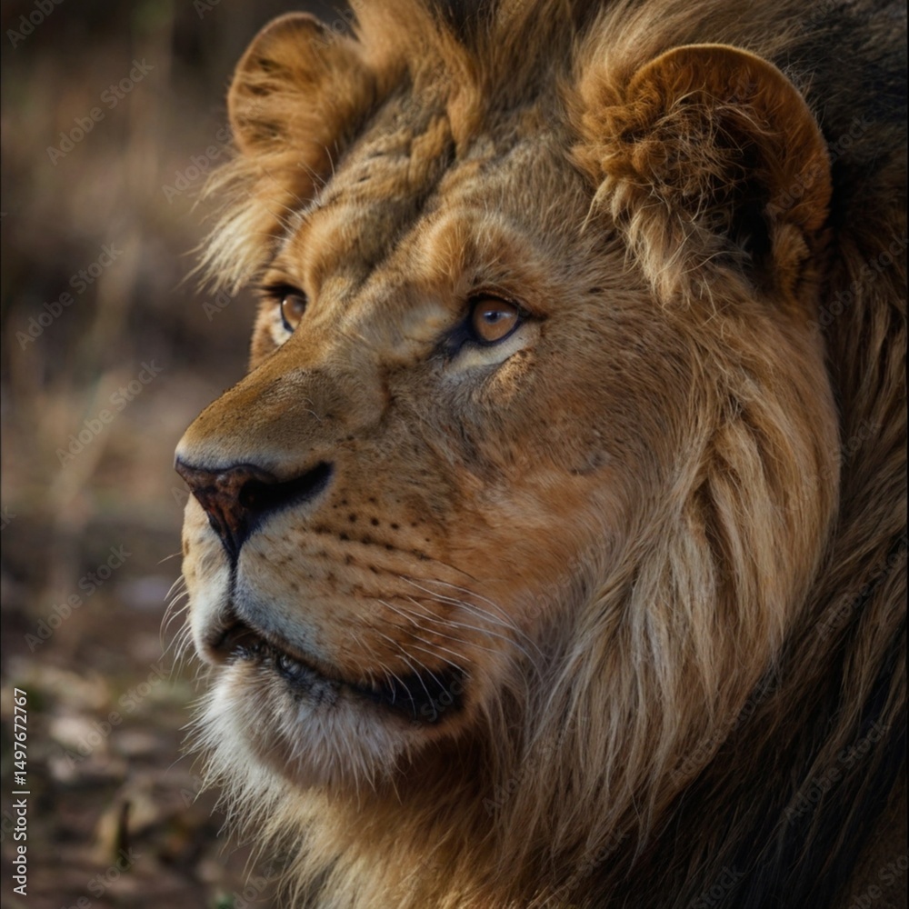 Fototapeta premium portrait of a lion