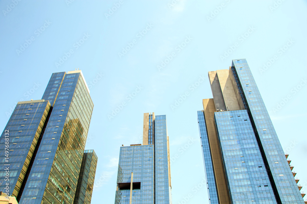 Naklejka premium skyscrapers in the city