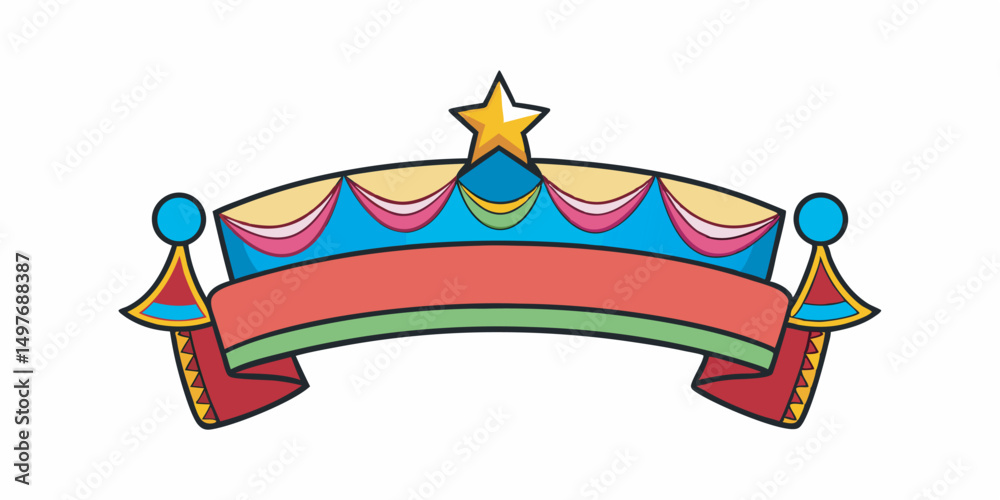Obraz premium Carnival banner vector illustration