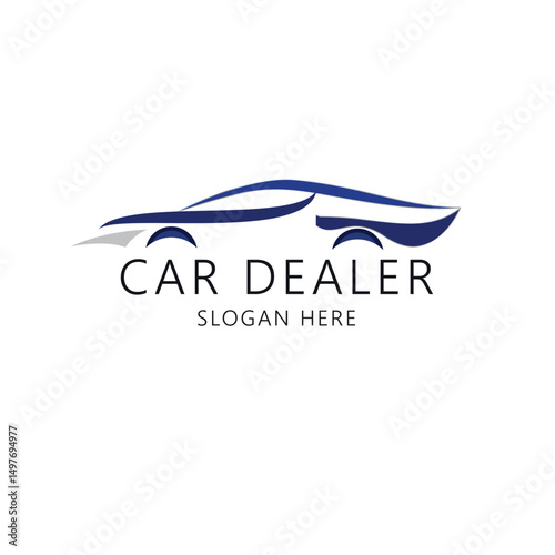 Modern car logo design brand identity vector illustrations.