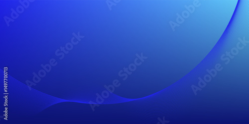 Blue gradient mesh abstract background with wavy blended lines nice for wallpaper or banner