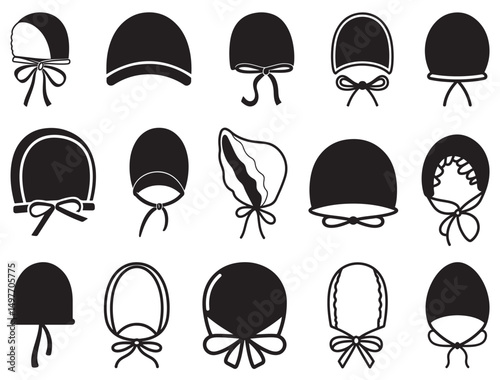 BABY BONNET SILHOUETTE