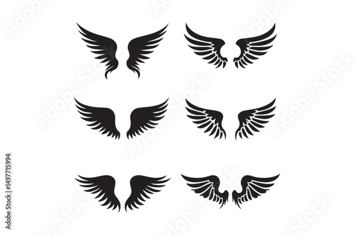 Feathered Wings Silhouette Pack