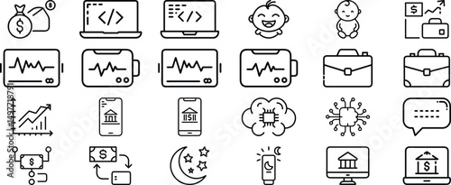 set of different icons  vector 