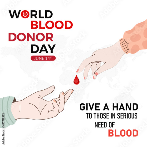 world Blood donor day. abstract vector illustration design